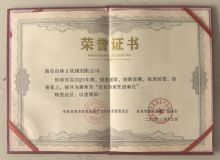 點擊查看詳細信息<br>標題：資質(zhì)榮譽　 閱讀次數(shù)：1110